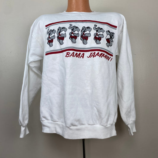 1980s Bama Jammin Sweatshirt, Tee Jays Size Medium, University of Alabama, Big Al