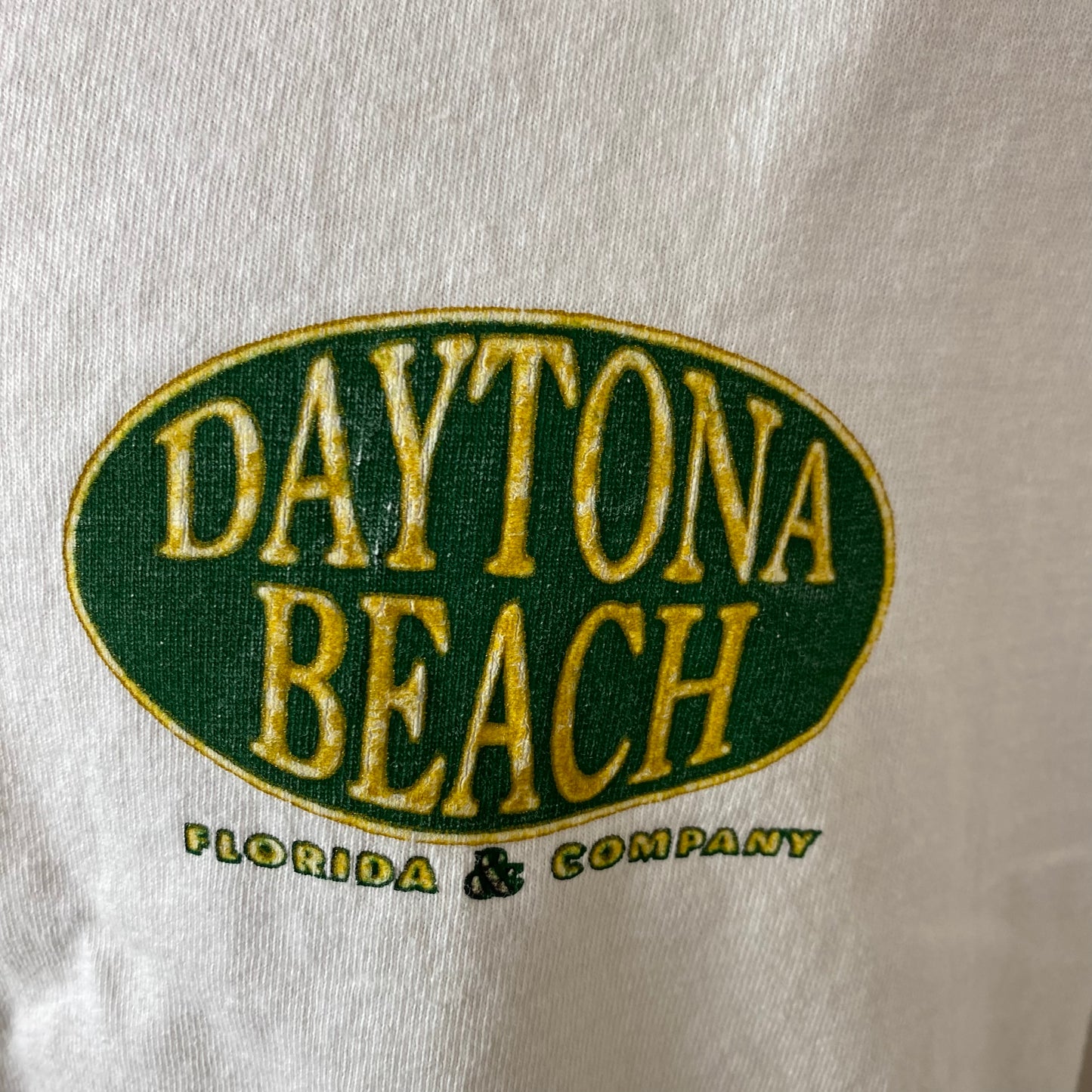 1990s Daytona Beach T-Shirt, Size M/L, Sitting on a Reef Smoking a Spleef