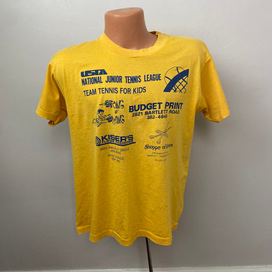 1980s Memphis Tennis Association T-Shirt, Screen Stars Size M/L, USTA