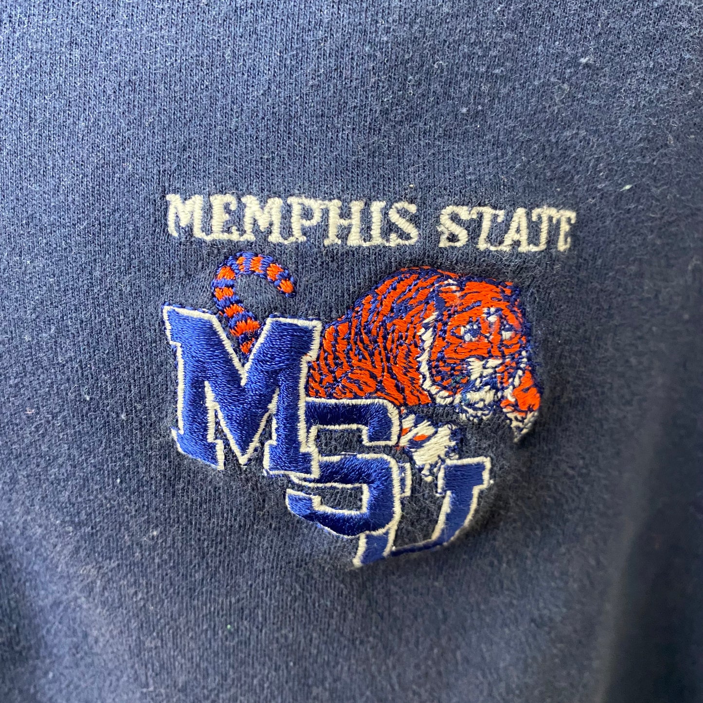 1990s Memphis State Sweatshirt, MSU Tigers, Stanley Blacker Size XL