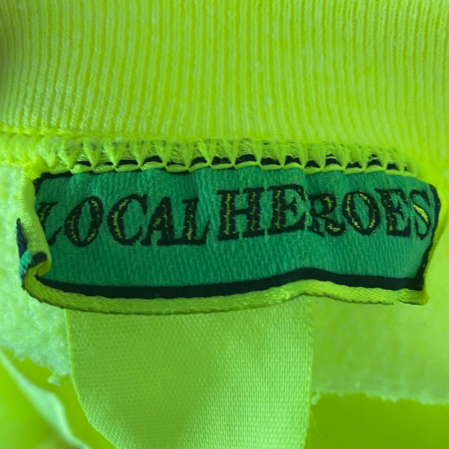 1980s/90s Neon Yellow Sweatshirt, Teddy Bears, Local Heroes Size Medium