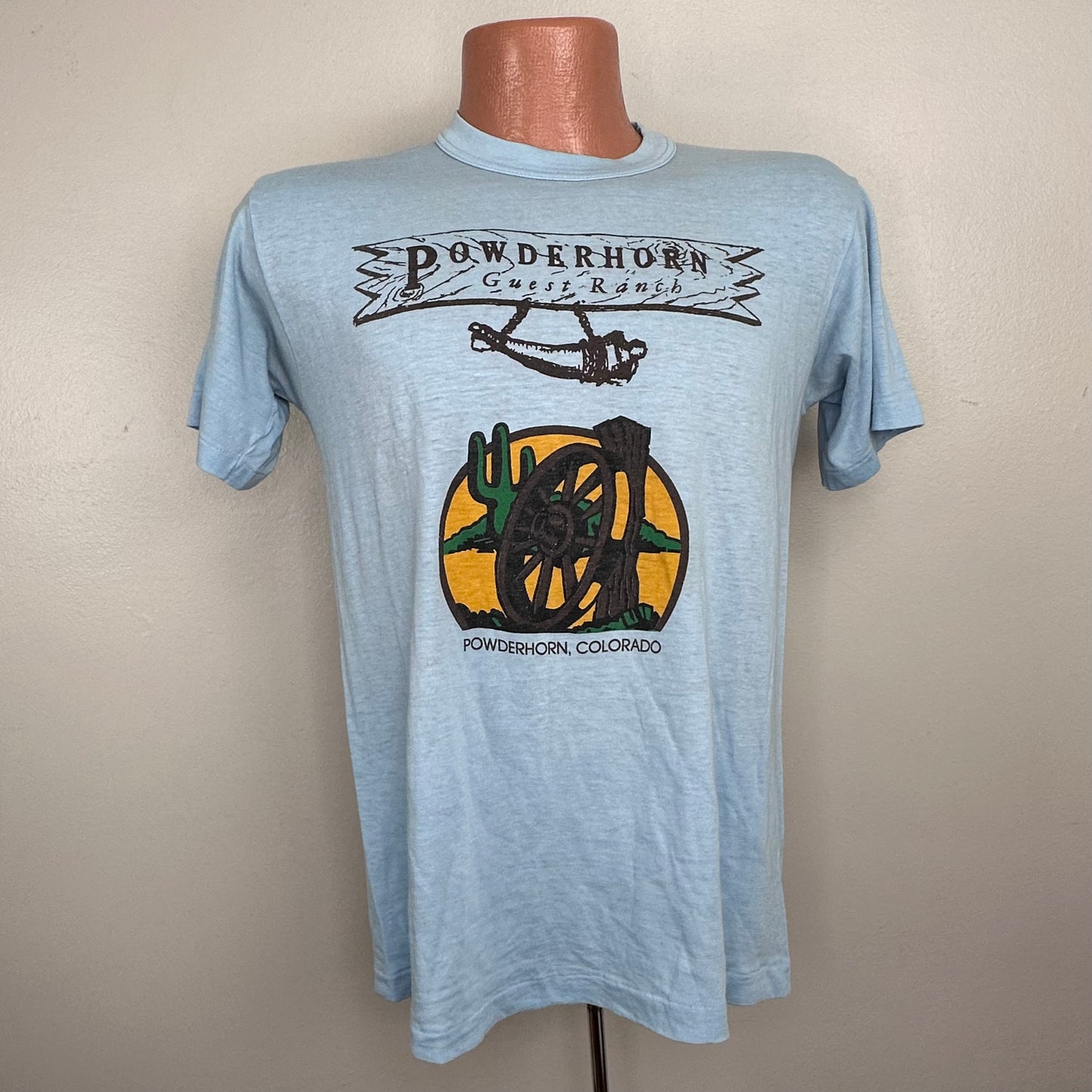 1970s Powderhorn Guest Ranch Colorado T-Shirt, Size Medium