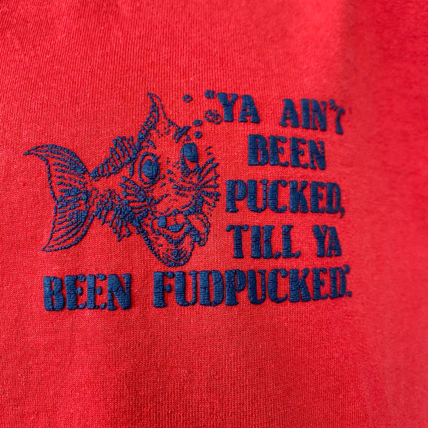 1980s Fudpuckers T-Shirt, Screen Stars Best Size M, Florida, Distressed