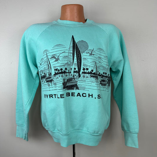 1990s Myrtle Beach SC Sweatshirt, Size Large, Double Sided