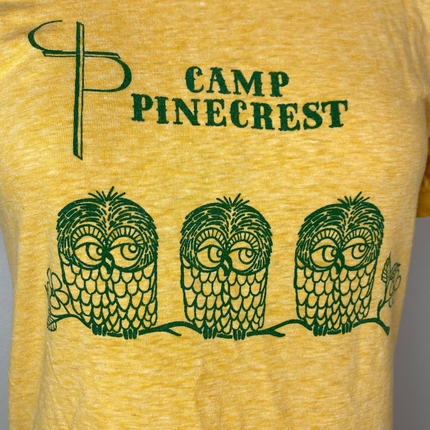 1970s Camp Pinecrest Ringer T-Shirt, Artex, Size XS/S