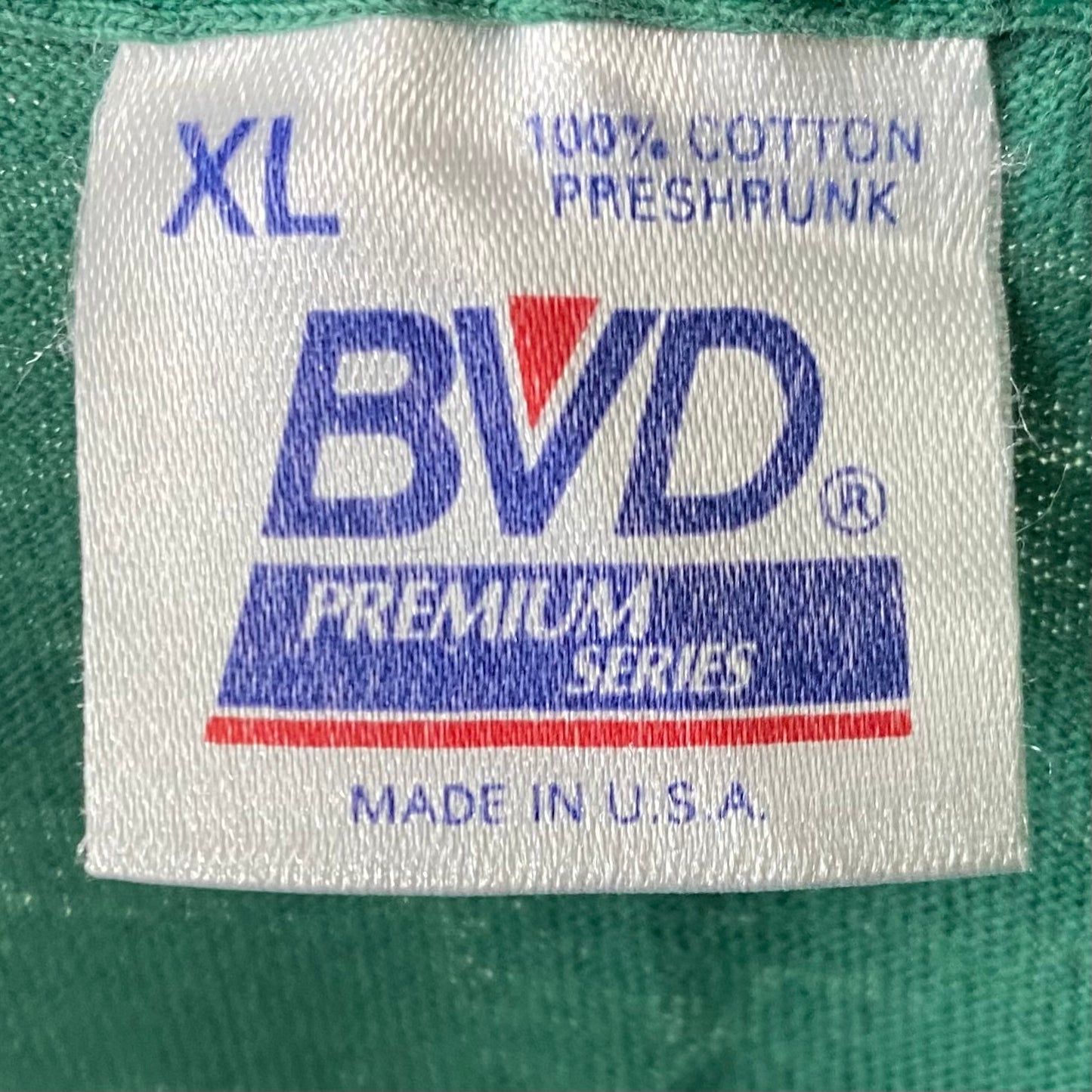 1990s Faded BVD Pocket T-Shirt, Green, Size XL