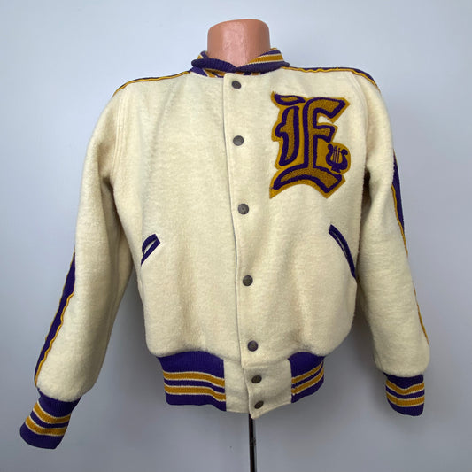 1960s High School Letterman Jacket, Reversible, Butwin Size S/M