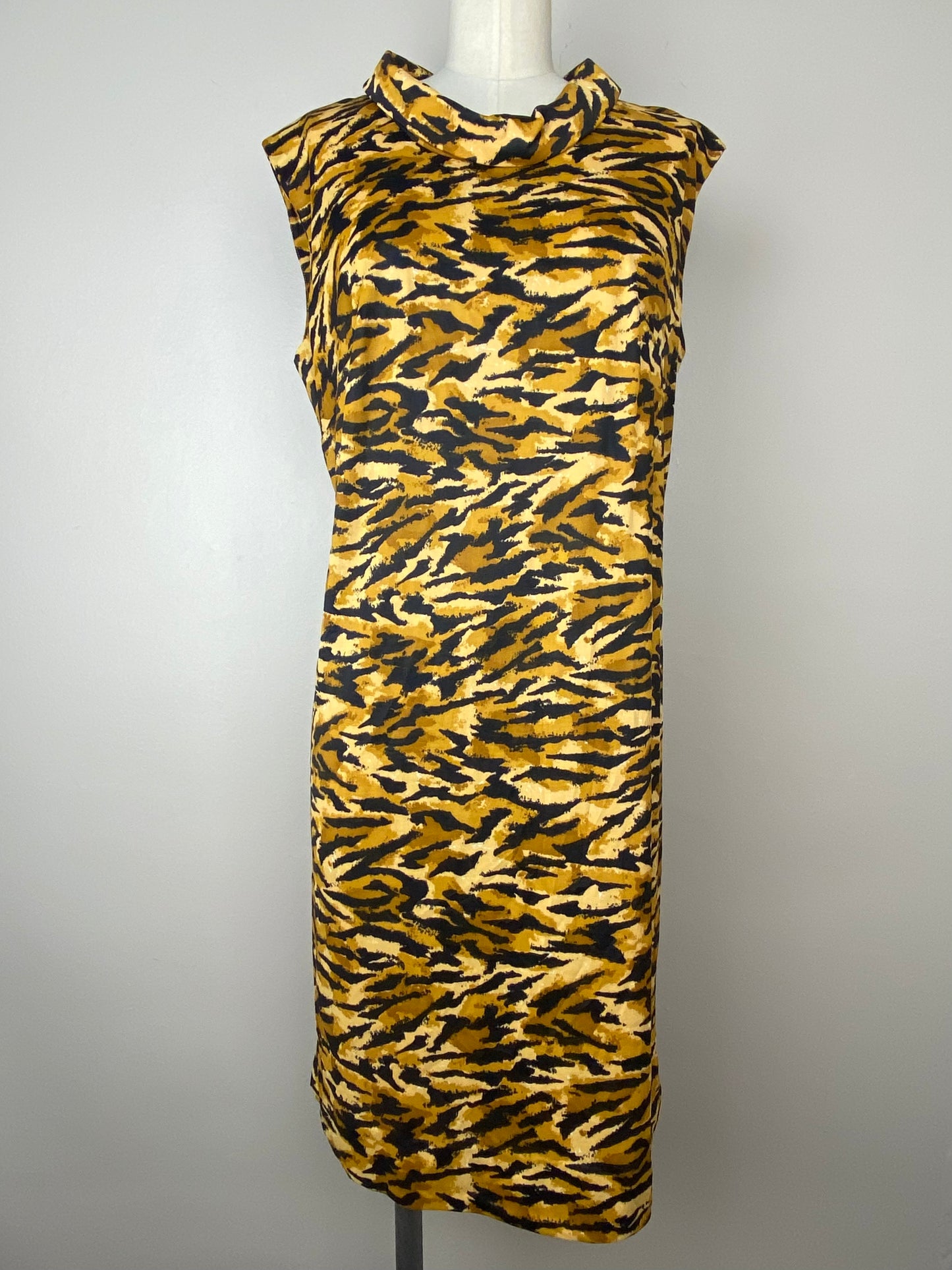 1960s Tiger Print Dress, Nelly de Grab, Size Medium