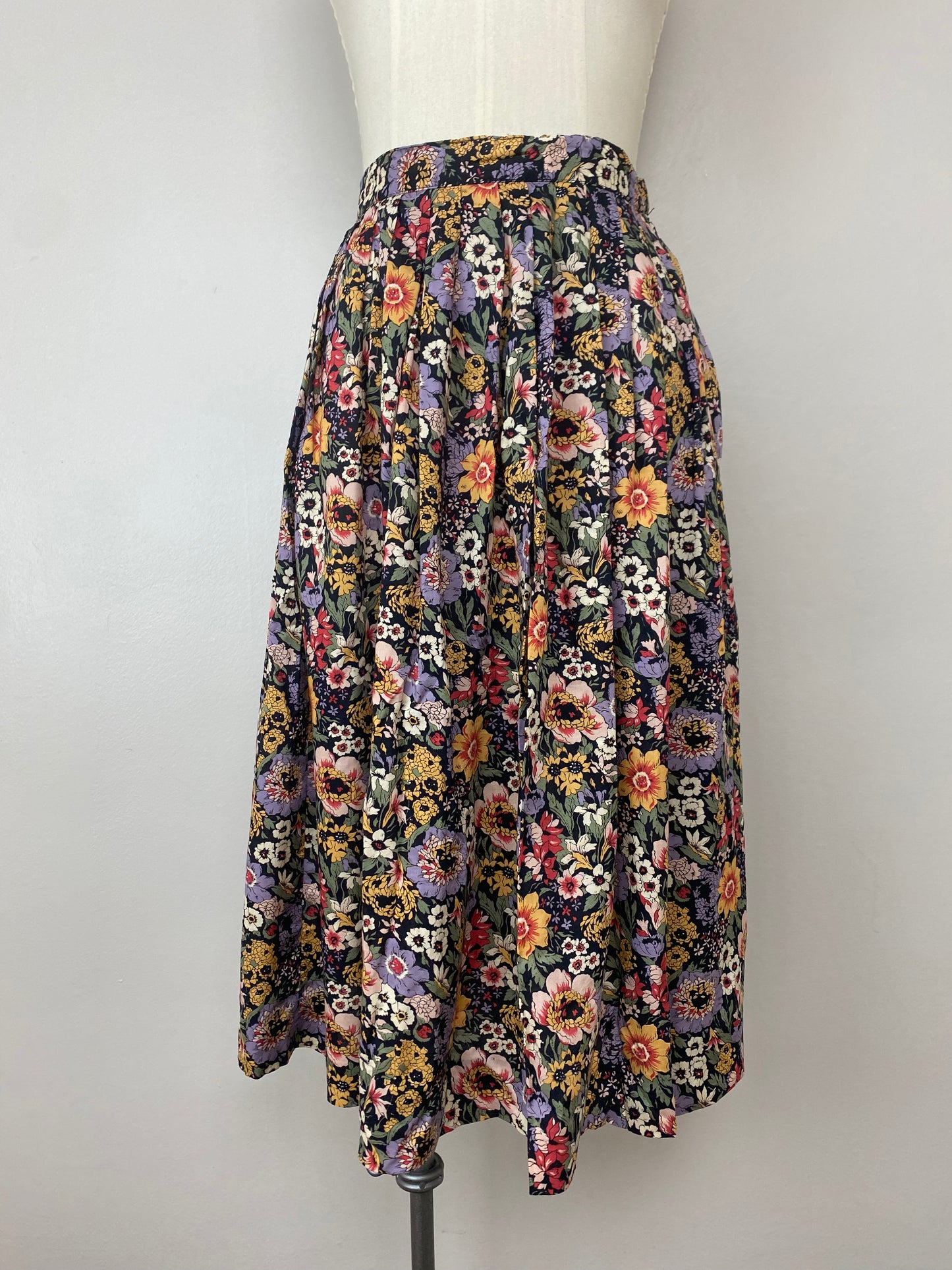 1970s/80s Floral Skirt, The Villager, Size XS, 24" Waist