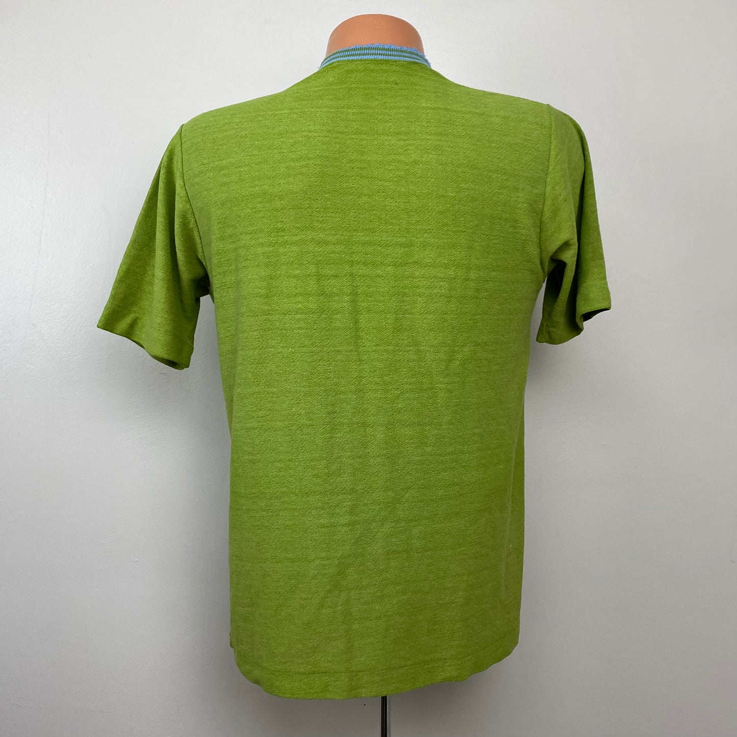 1960s Distressed Green Pocket T-Shirt, Size Medium