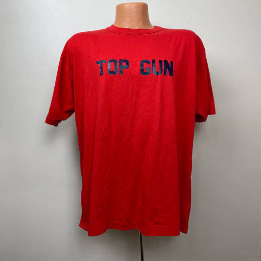 1980s Top Gun T-Shirt, Russell Athletic Size XL