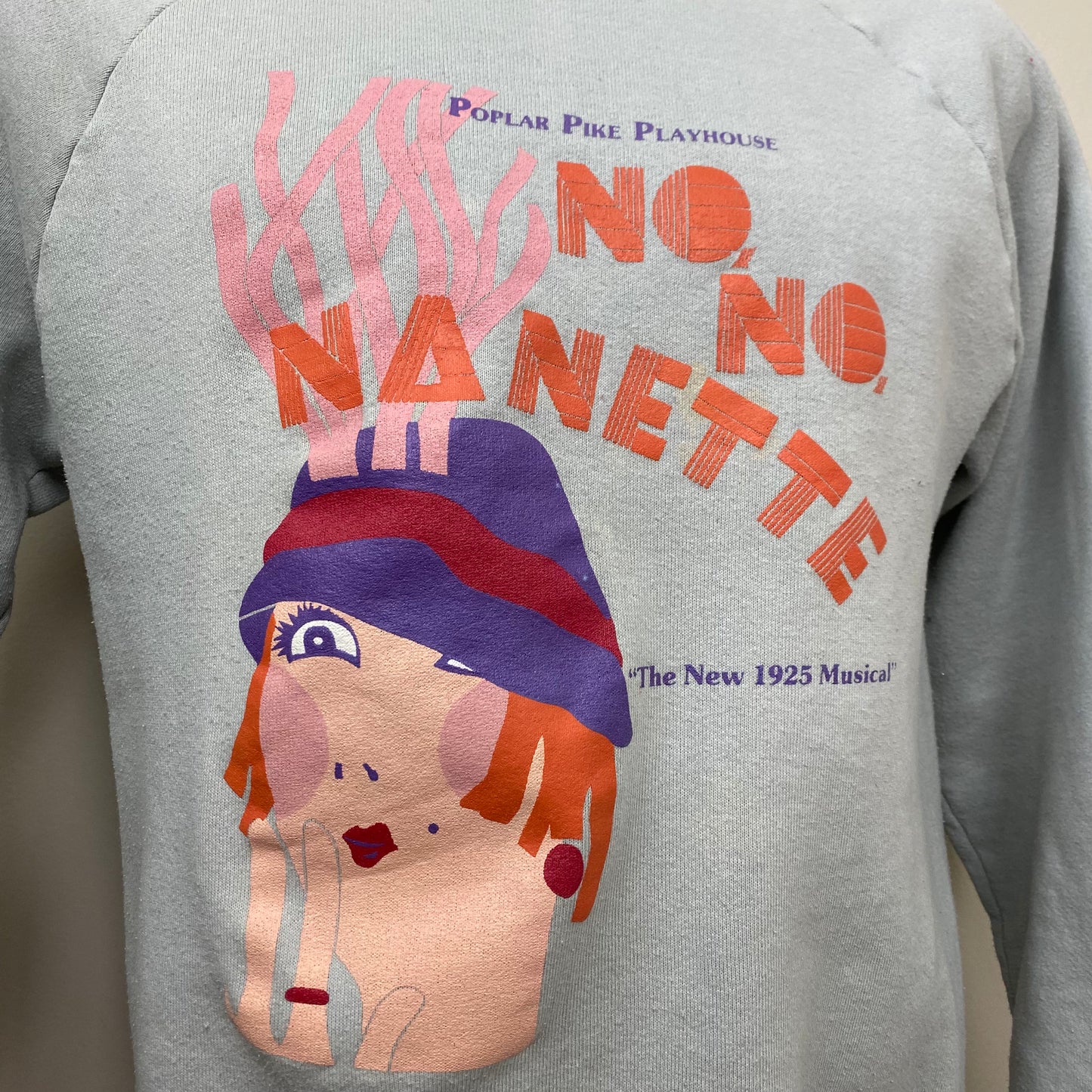 1980s No No Nanette Sweatshirt, Poplar Pike Playhouse, Screen Stars Size Medium