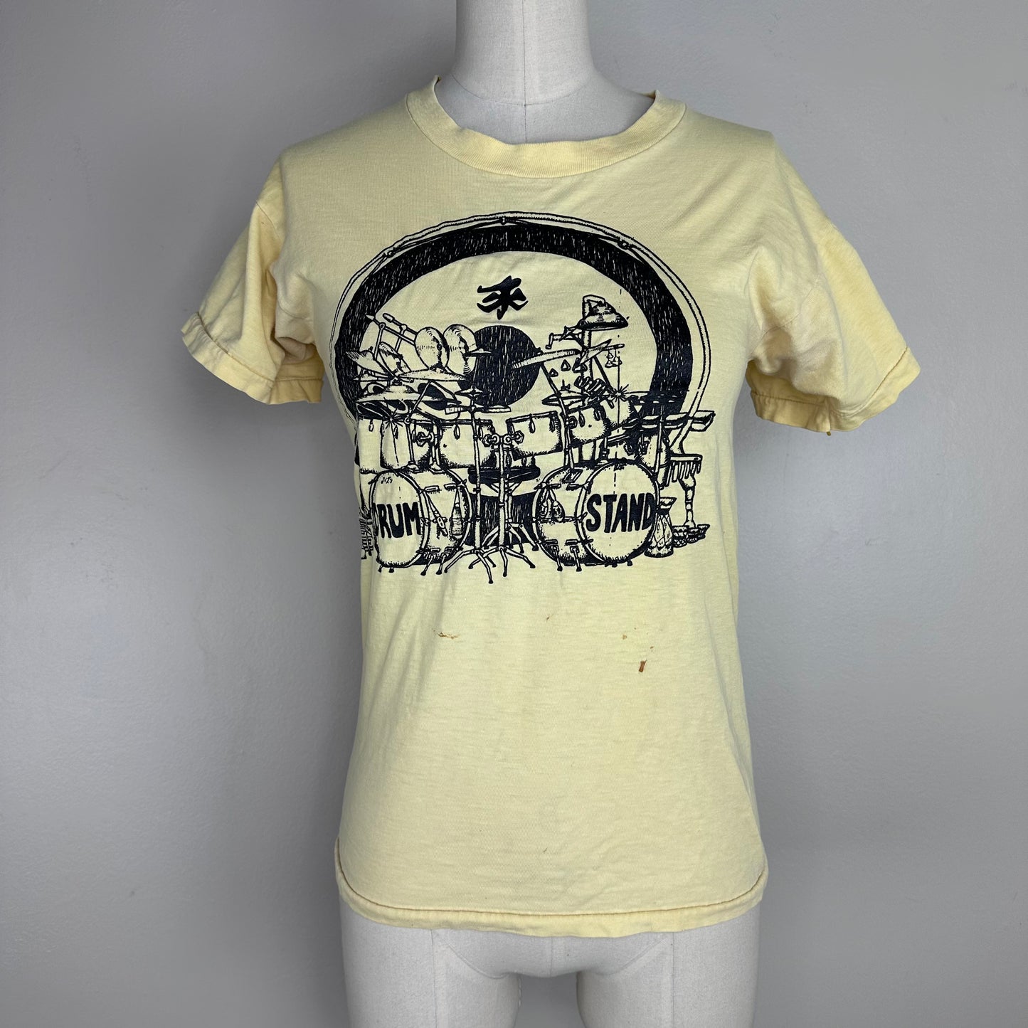 1970s Strings and Things Memphis Drum Stand T-Shirt, Size XS