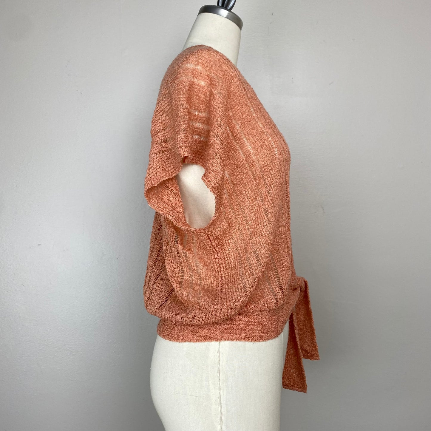 1960s/70s Dusty Rose Sweater Shrug, Size Medium