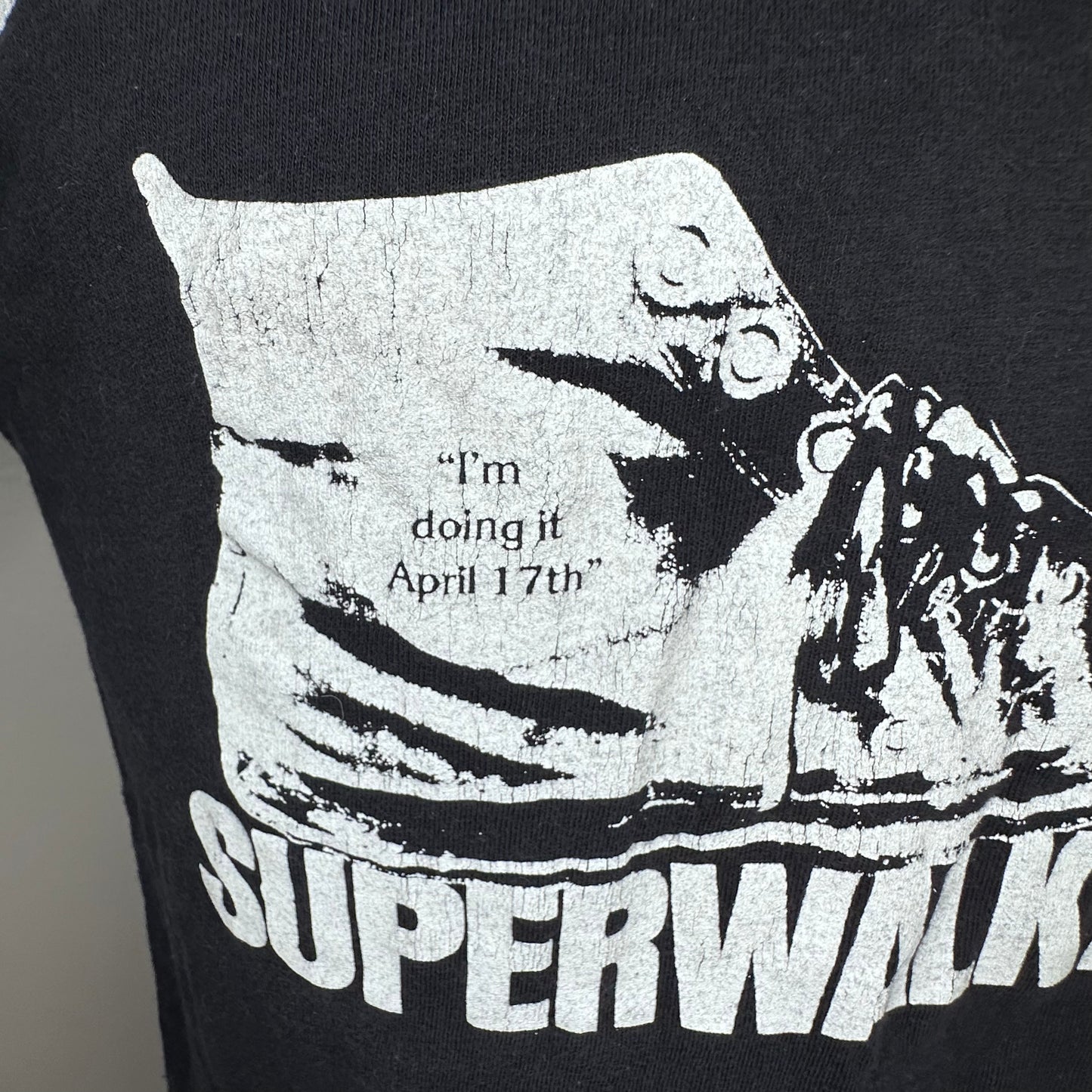 1970s 56 WHBQ Superwalk 77 Tee The T-Shirt Shop Memphis, Size Small