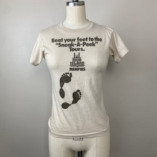 1980s Mud Island Memphis T-Shirt, Hanes Size Youth Large/Adult XS