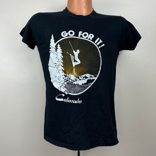 1970s Colorado T-Shirt, Go For It!, Size Small