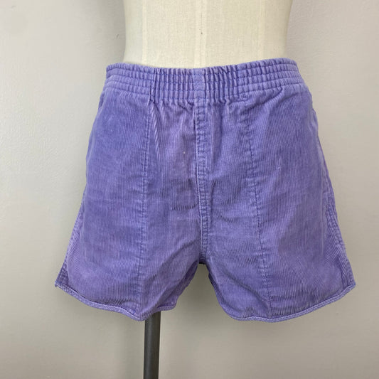 1980s Lavender Corduroy Shorts, Honors Sport, Size Small