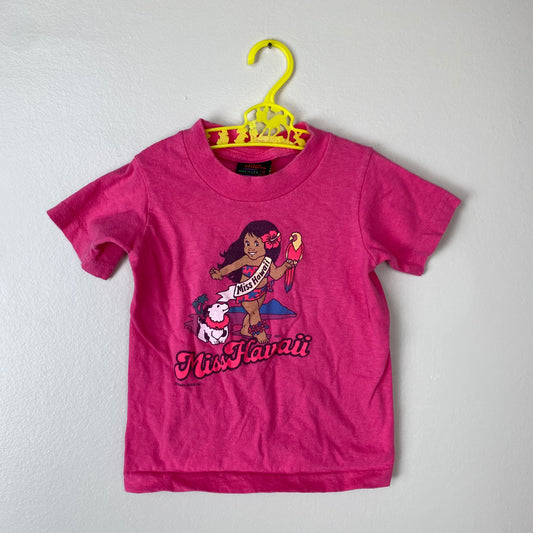 1980s Miss Hawaii T-Shirt, Happy Shirts Kids Size 3/4