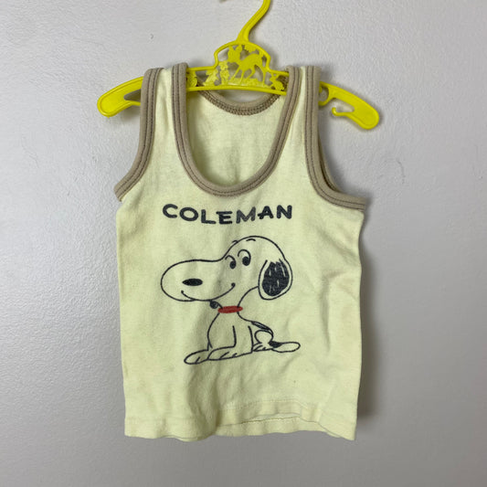 1970s Snoopy Tank Top, Size 3T, Peanuts