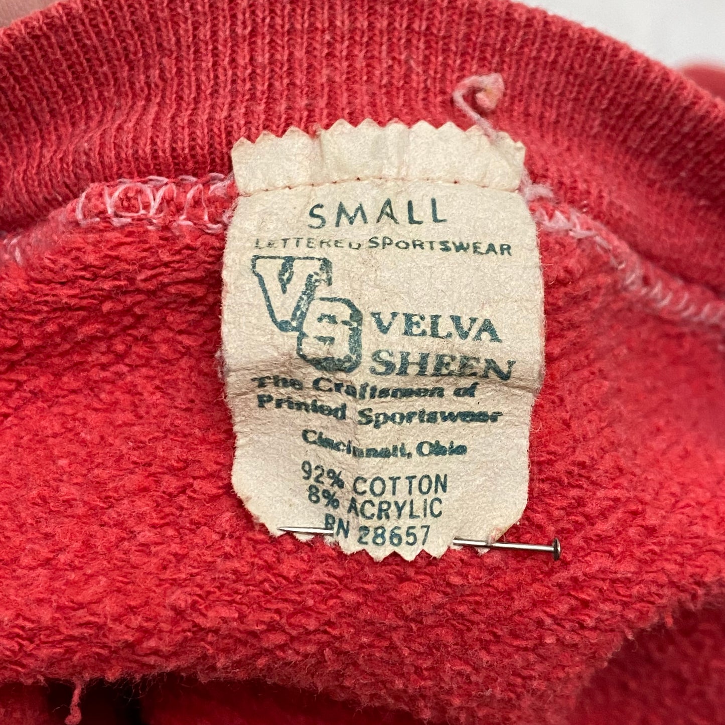 1960s The Frady School Sweatshirt, Velva Sheen Size Small