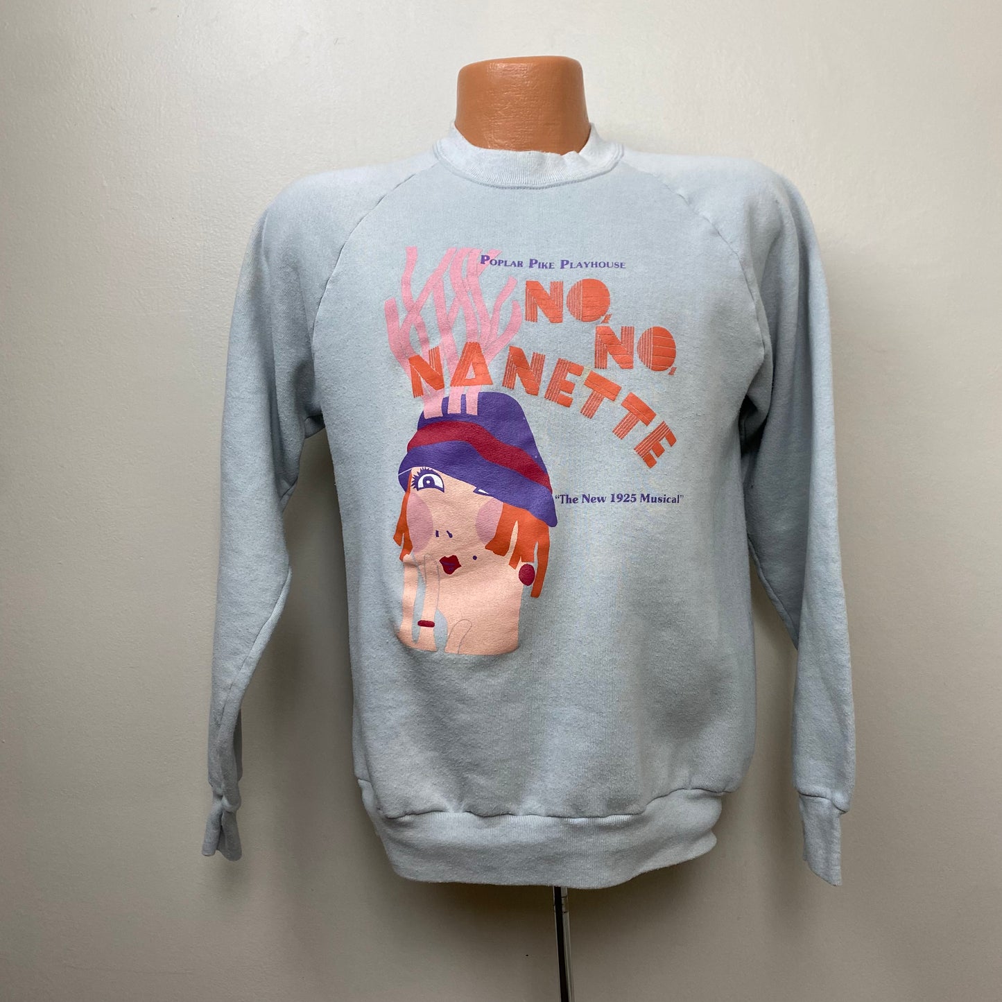 1980s No No Nanette Sweatshirt, Poplar Pike Playhouse, Screen Stars Size Medium