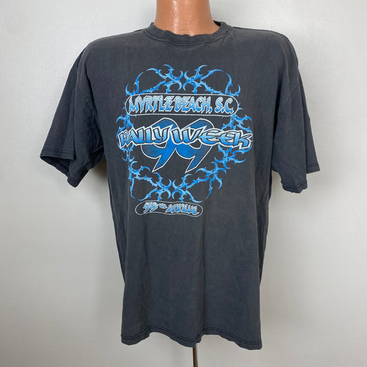 1990s Bike Week T-Shirt, All Sport Size XL, 1999 Rally Week Myrtle Beach SC, Motorcycle, Biker