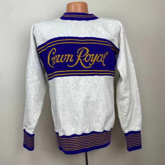1980s/90s Crown Royal Reverse Weave Sweatshirt, 3 Strikes Size Medium