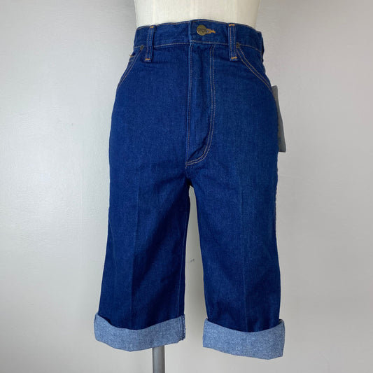 1970s NWT Wranglers Juniors Jeans Cut Offs, Size Small, 26" Waist, Embroidered Pockets