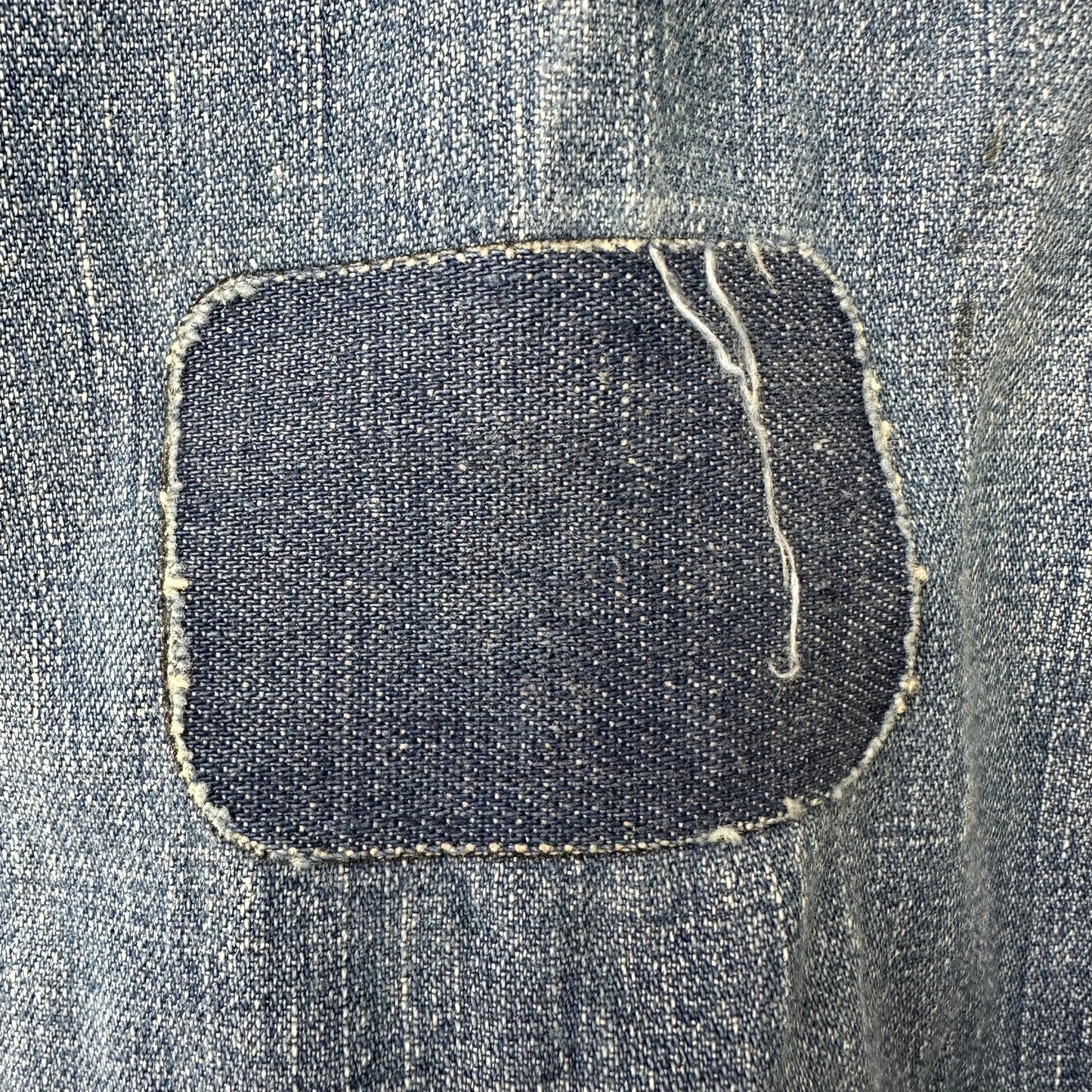 1950s Elk Brand Side Zip Blue Jeans, 28"x29.5", High Waisted