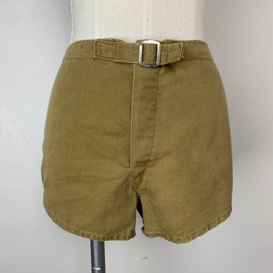 1930s/40s Athletic Shorts, Gym Shorts, Size Medium, 31.5" waist