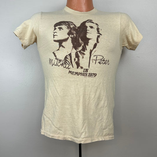 1970s Ballet T-Shirt, Mischa and Peter in Memphis 1979, Size XS