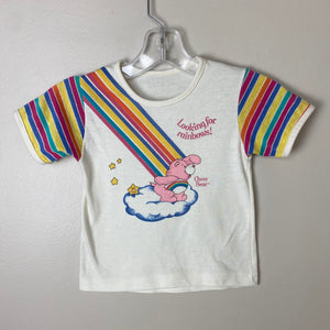 Purple Care Bears Striped Girl's Tee