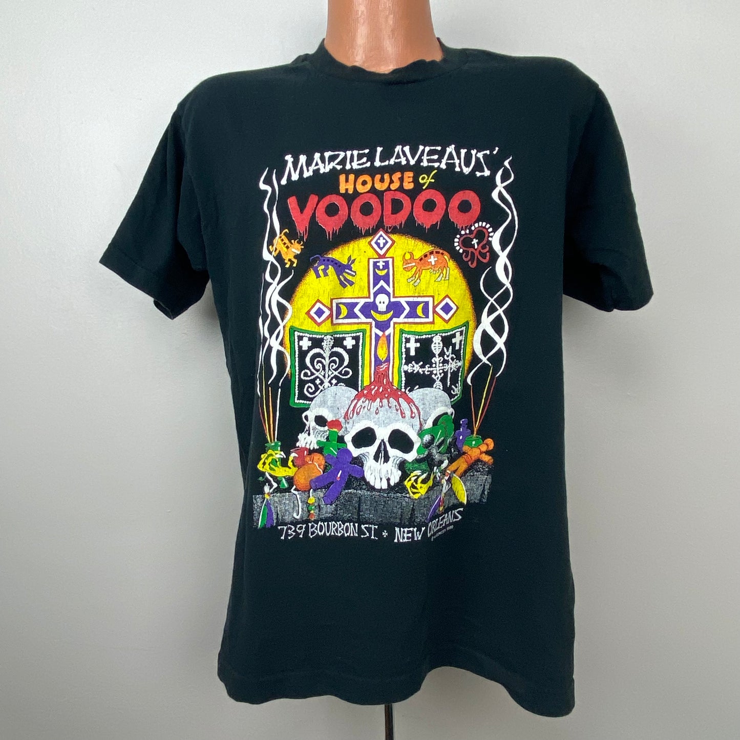 1980s/90s Marie Laveau’s House of Voodoo T-Shirt, Fruit of the Loom Size Large, New Orleans