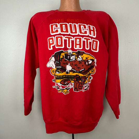 1980s The Original Couch Potato Sweatshirt, Size XL