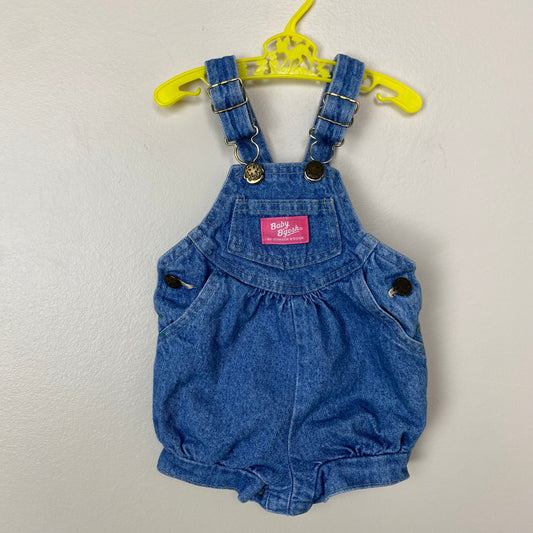1990s Baby B’Gosh Denim Overalls, Size 12m, Bubble, Oshkosh B Gosh