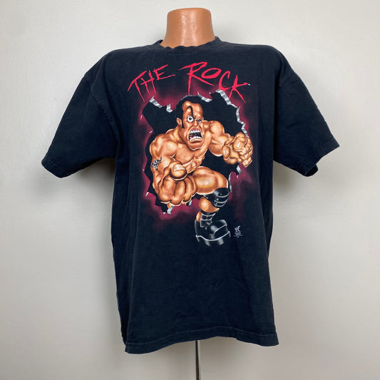 1990s The Rock WWF T-Shirt, Size XL, Smell What The Rock Is Cooking, 1998