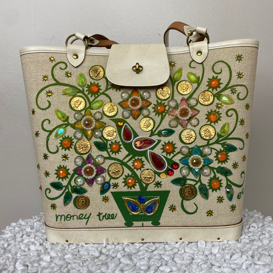 1960s Enid Collins Money Tree Purse, Collins of Texas
