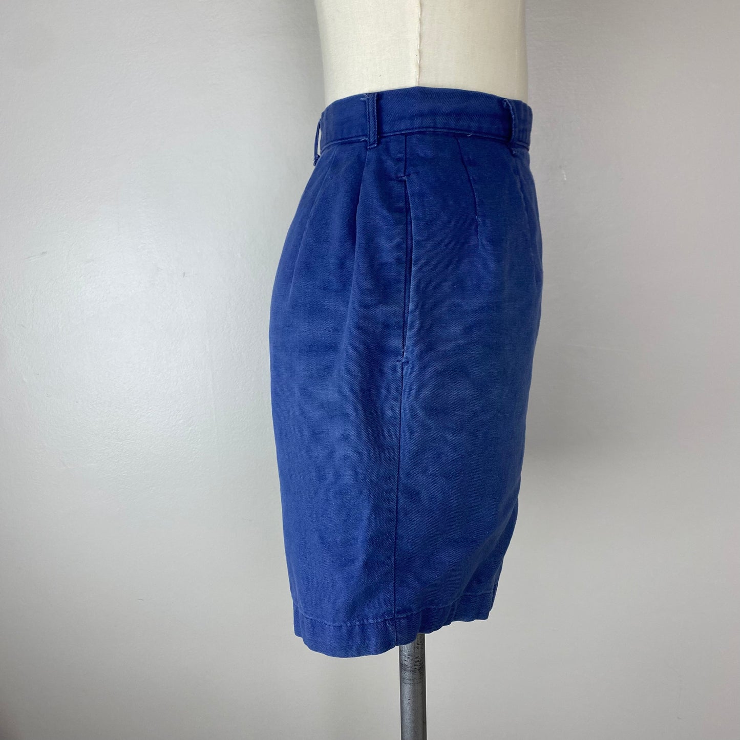 1950s Blue Bell High Waisted Side Zip Shorts, Size XS, 23" Waist