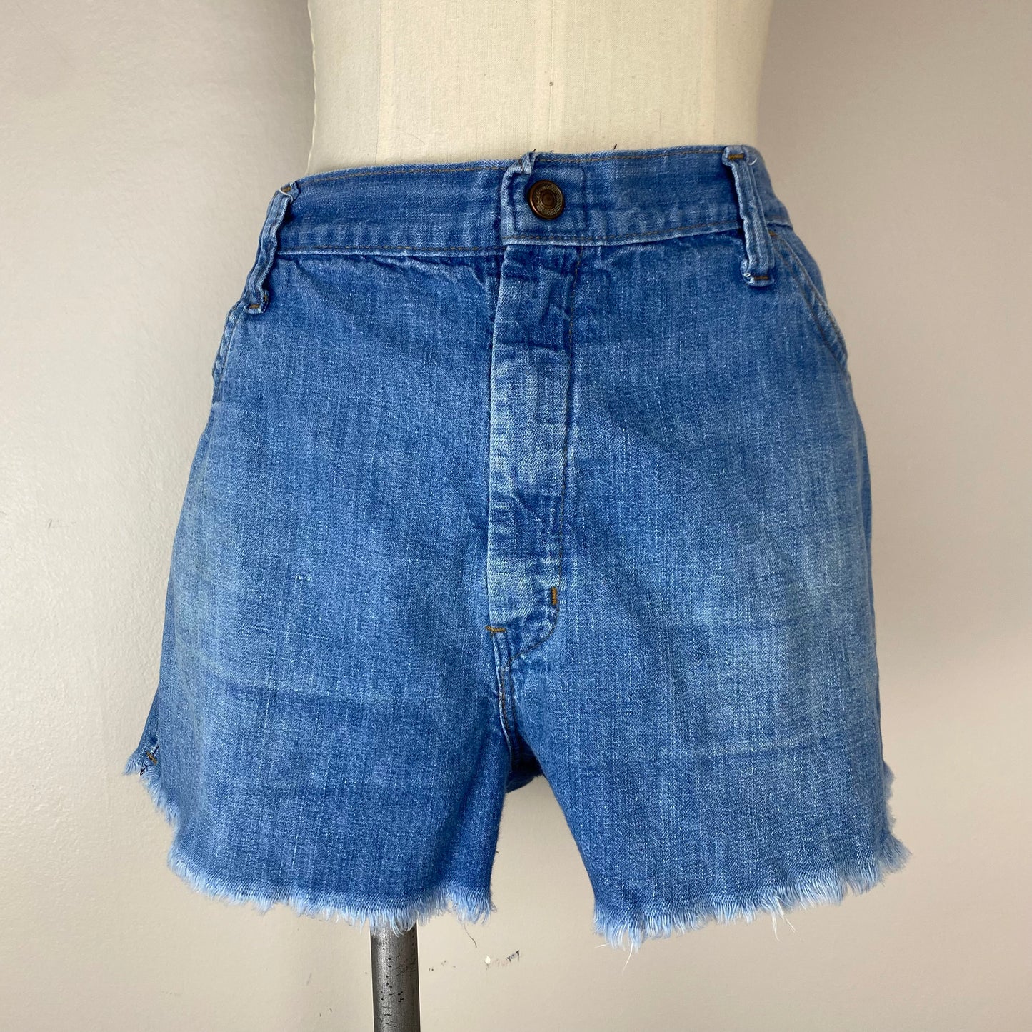 1970s Elk Blue Jean Cut Offs, Denim, Size Large, 34" Waist