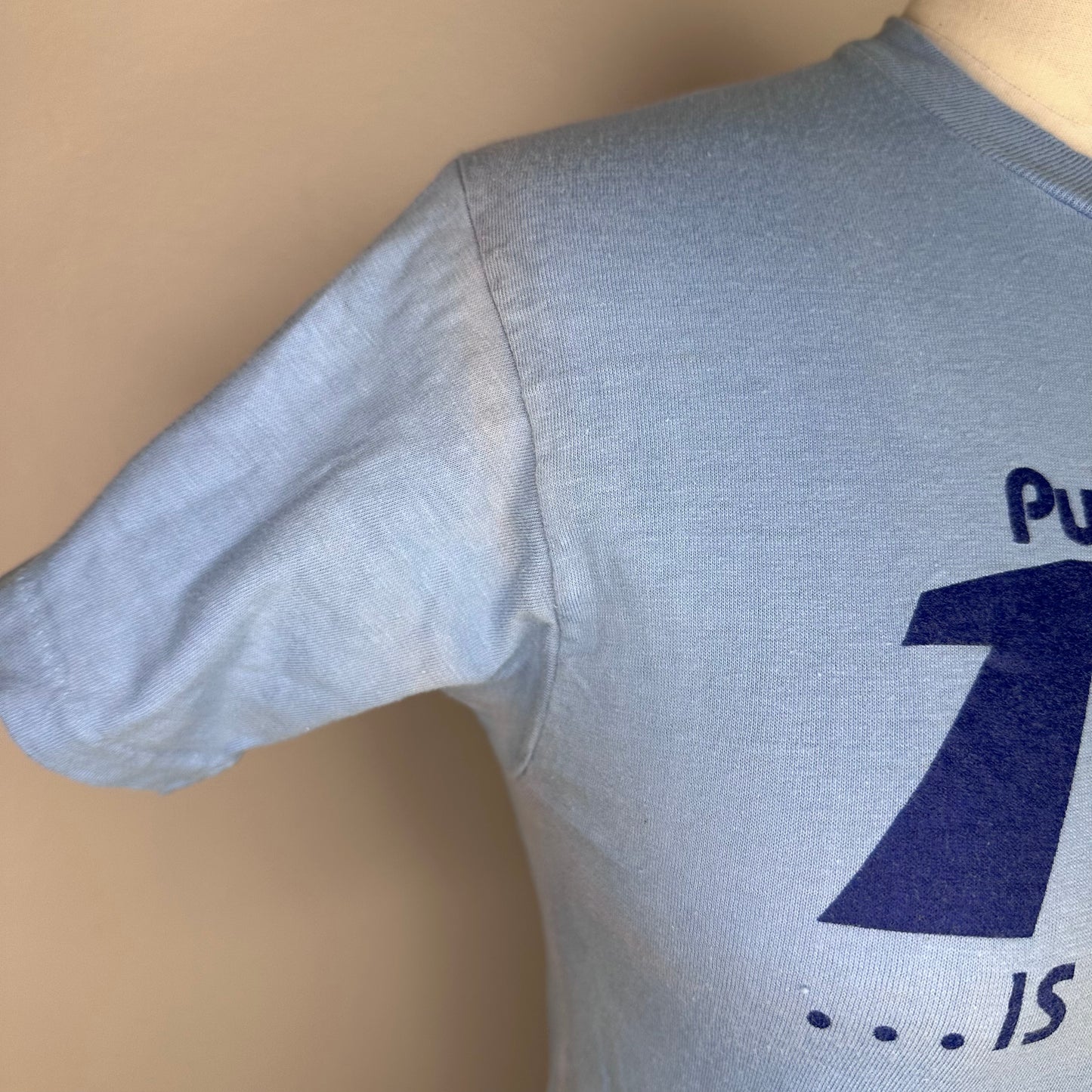 1970s Public TV is on the Move T-Shirt, Size XS