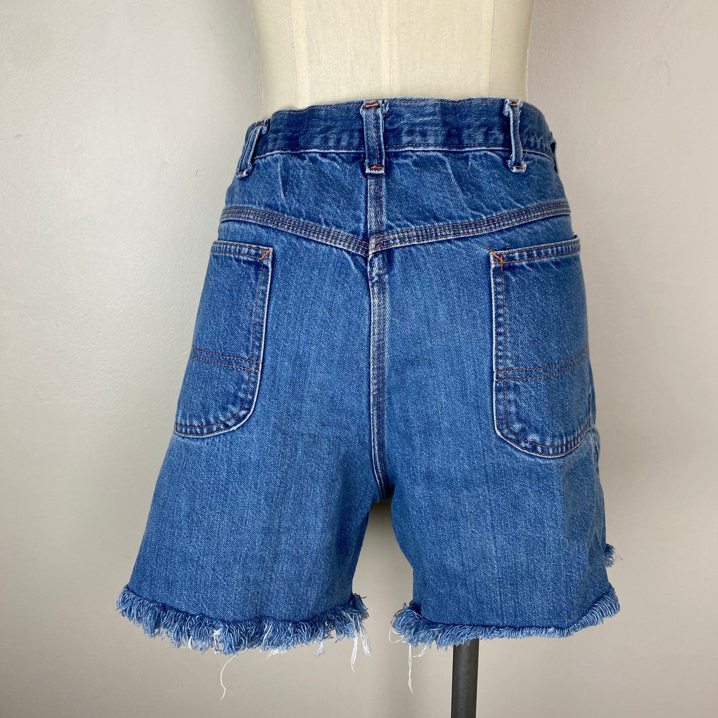 1970s Montgomery Ward Cutoff Jean Shorts, 32" waist