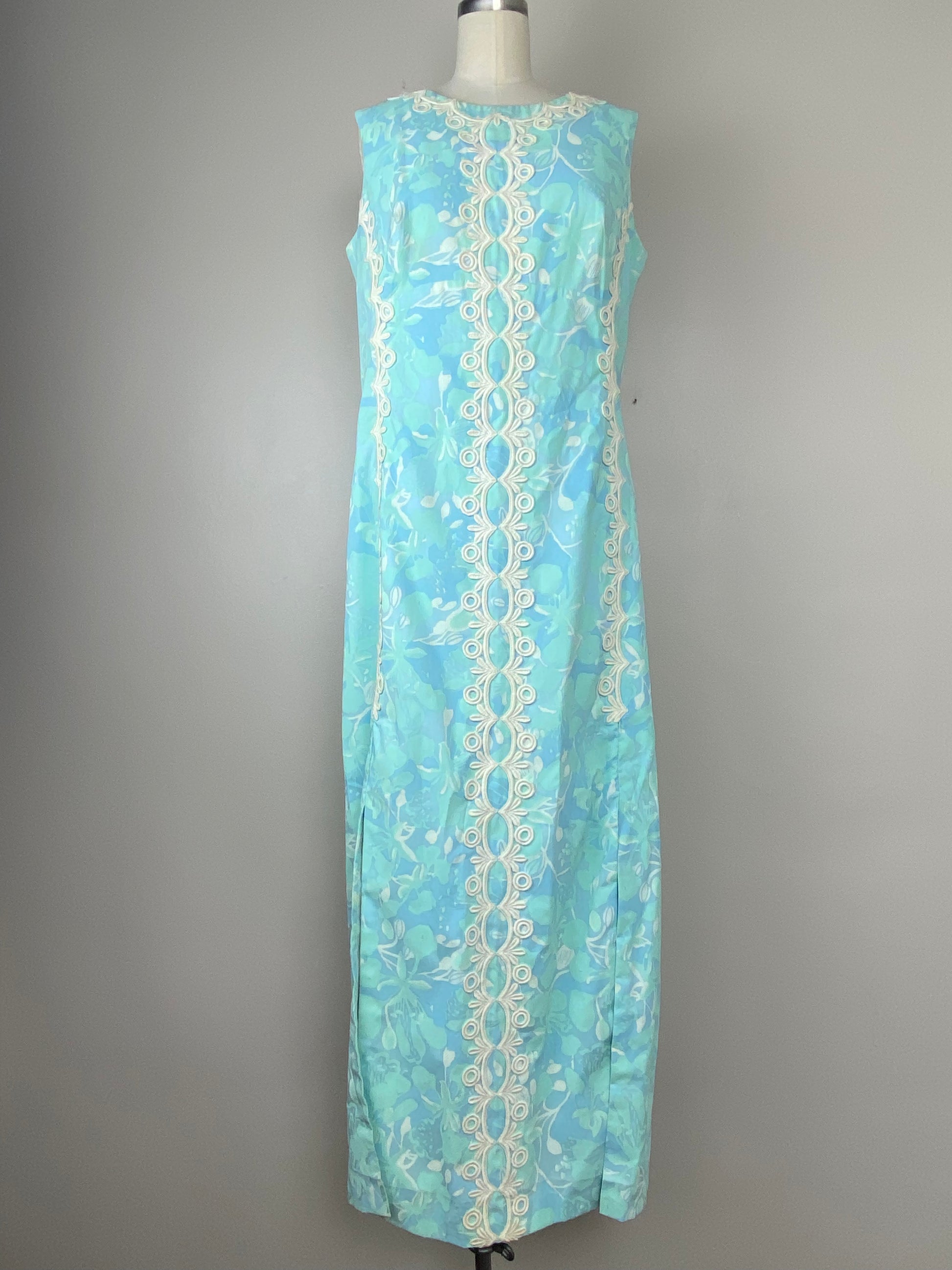 vintage lilly pulitzer maxi dress Vintage Lilly Pulitzer Maxi " The Lilly "Very Rare Hawaiian Muumuu Sz M