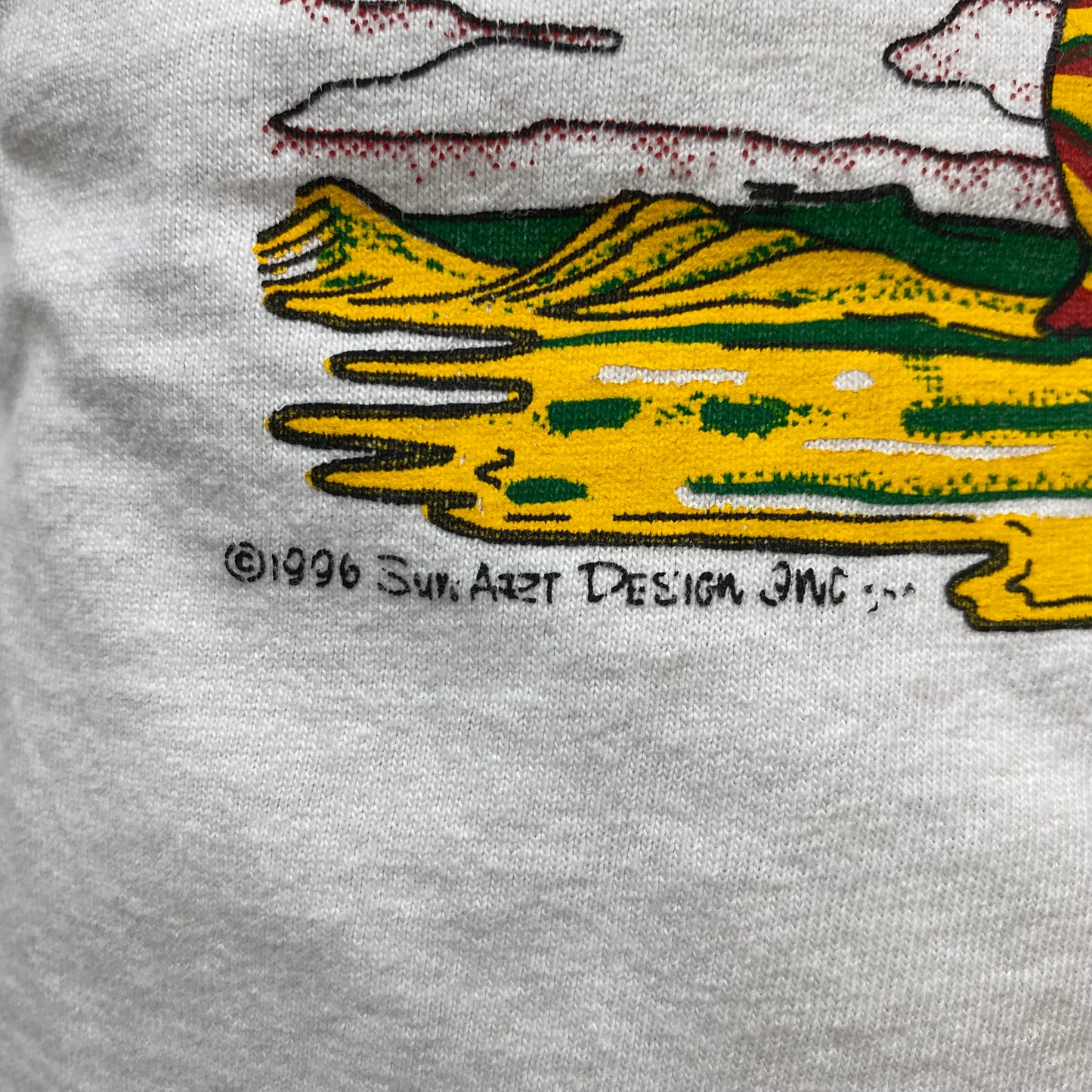 1990s Daytona Beach T-Shirt, Size M/L, Sitting on a Reef Smoking a Spleef