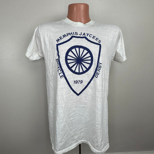 1970s Memphis Jaycees Bicycle Derby T-Shirt, 1979, Size Medium