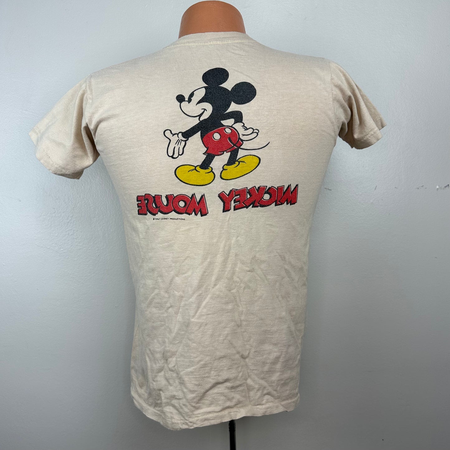 1970s Mickey Mouse T-Shirt, Size Small, Double Sided