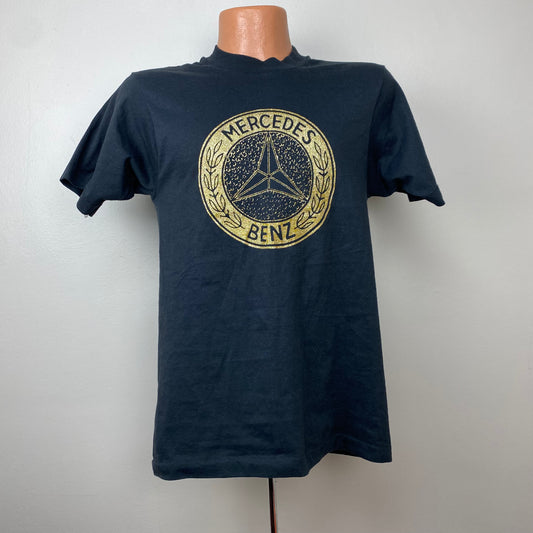 1980s Mercedes Benz T-Shirt, Diamond Dust Size Small