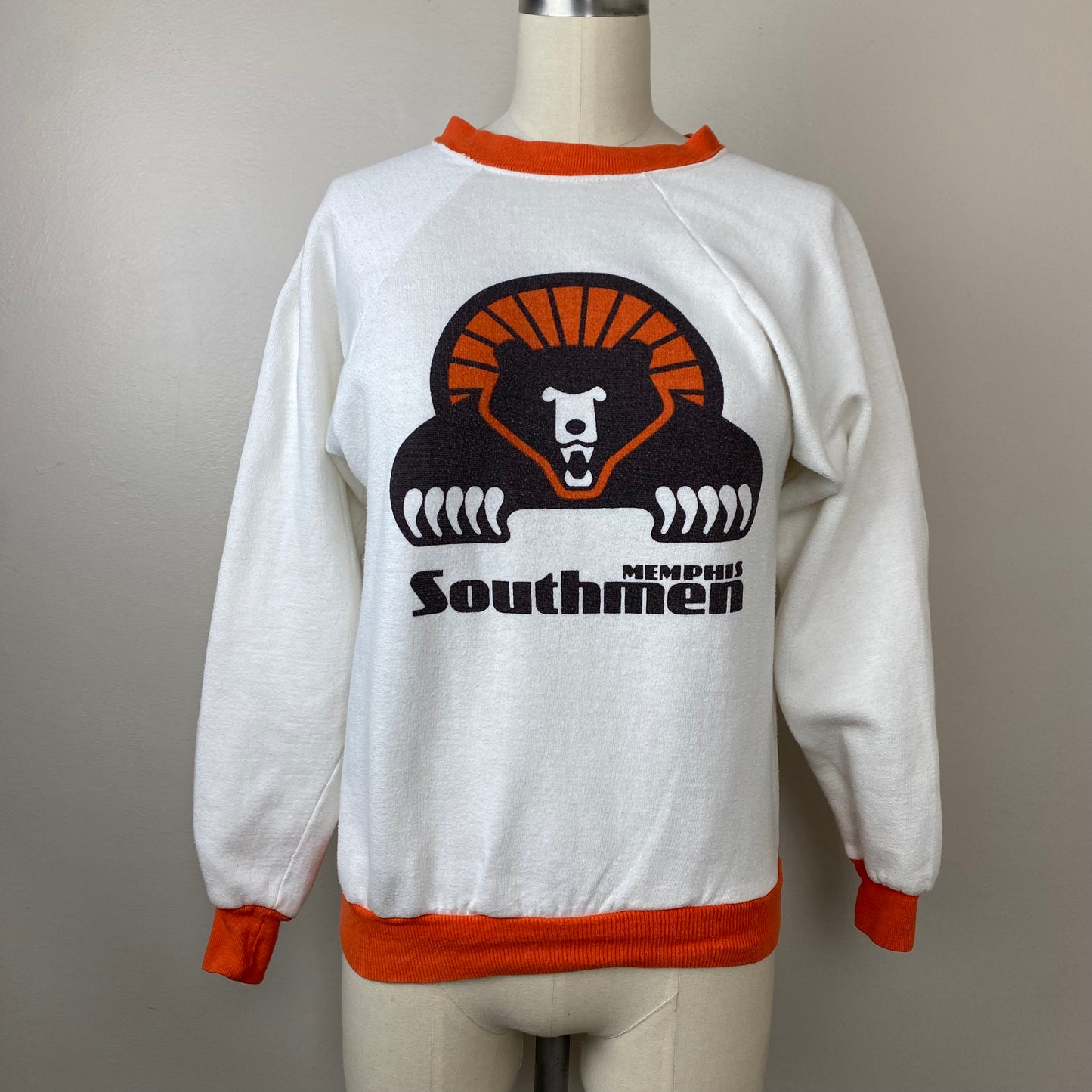 1970s Memphis Southmen Sweatshirt, Grizzlies Football, Size Youth XL/Adult Small