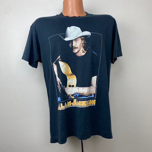 1990s Alan Jackson T-Shirt, Don’t Rock the Jukebox, Screen Stars Size Large