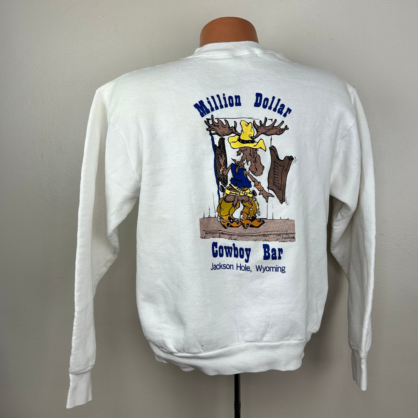 1990s I Survived the Million Dollar Cowboy Bar Sweatshirt, Size M/L, Double Sided